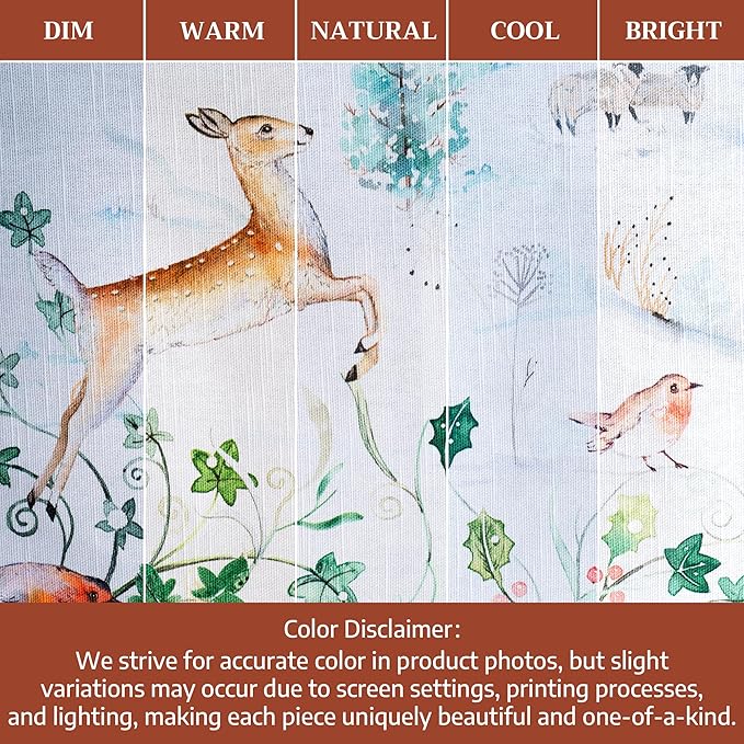 Maison d' Hermine Table Cloth Rectangle Table 100% Cotton 70 x 108 Inches Fall Tablecloth Reusable Everyday Use for Thanksgiving Christmas Decorations Dining Farmhouse Party (Snowy World)