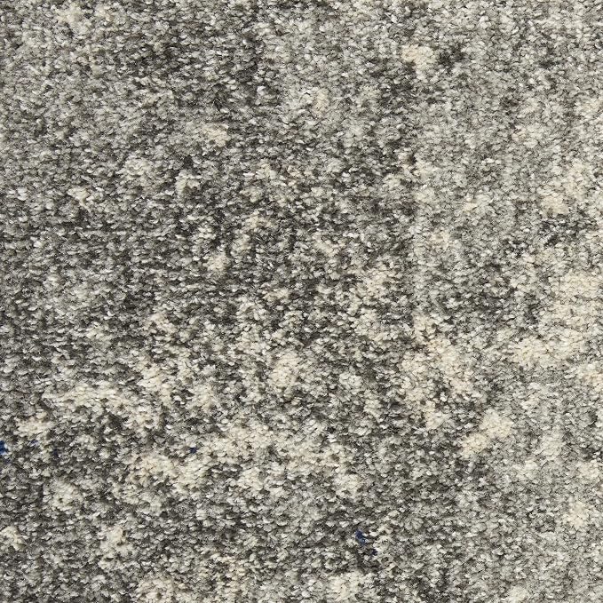 Nourison Home Passion Charcoal/Ivory 9' x 12' Area-Rug, Modern, Abstract, Easy-Cleaning, Non Shedding, Bed Room, Living Room, Dining Room, Kitchen (9x12)