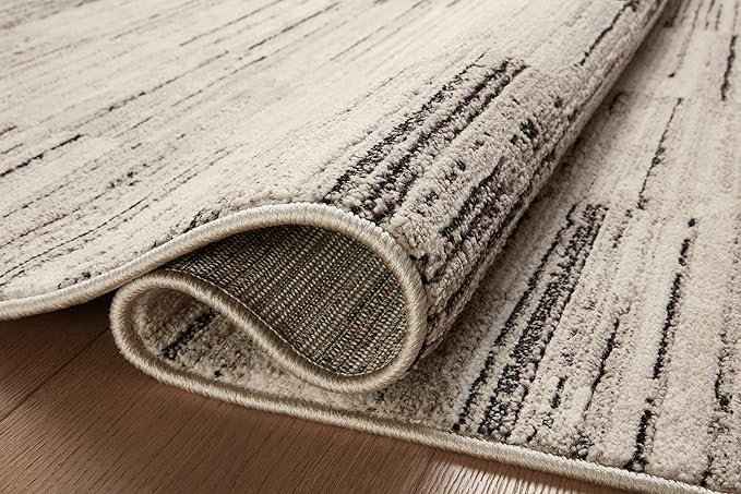 Loloi Darby Collection DAR-01 Charcoal/Sand 2'-7" x 12'-0" Runner Rug