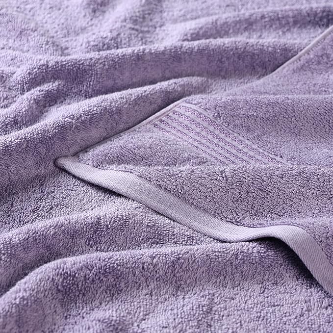 Superior Heritage Egyptian Cotton Face Towel Set, Small Towels for Kitchen, Home Bathroom, Guest Bath, Luxury Essentials, Plush, Absorbent, Washcloths, Spa, Hotel, Resort, Set of 10, Royal Purple
