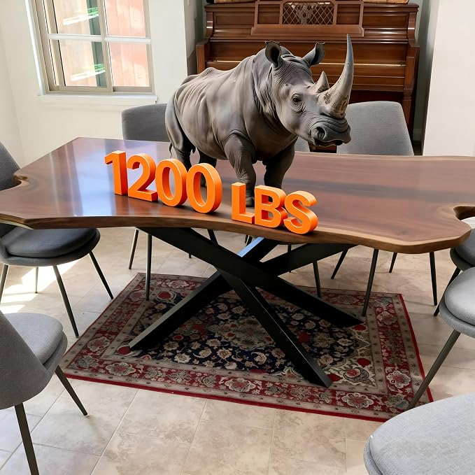 FUSHIAIPTC 30 Inch Metal Table Legs, Heavy Duty Desk Legs Holds 1000lbs Combinatorial Dining Table Legs for Wood, Glass, Marble Tabletop, Table Base Come in a Golden Ratio Design