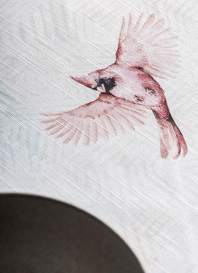 Maison d' Hermine Table Cloth Square Table 100% Cotton 54 x 54 Inches Tablecloth Reusable Decorative for Dining Room Farmhouse Home Valentines Day Decorations Spring Summer - Flying Birds