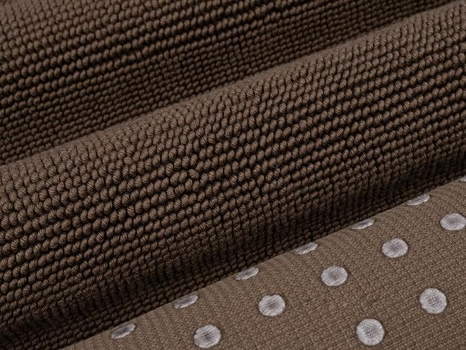Cotton Paradise 100% Cotton Turkish Bathmat Rug, Soft Absorbent Quick Dry Non Slip, 17x24 Bathmat Rug, Chocolate Brown