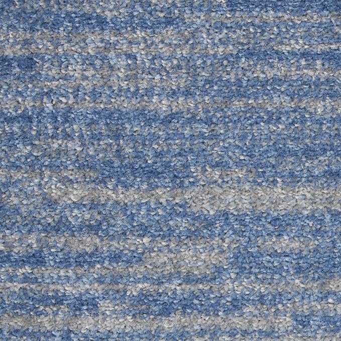 Nourison Home Nourison Essentials Blue Grey 8' x 10' Area Rug - Easy Clean, Non Shedding, Bed Room, Living Room, Dining Room, Kitchen (8' x 10')