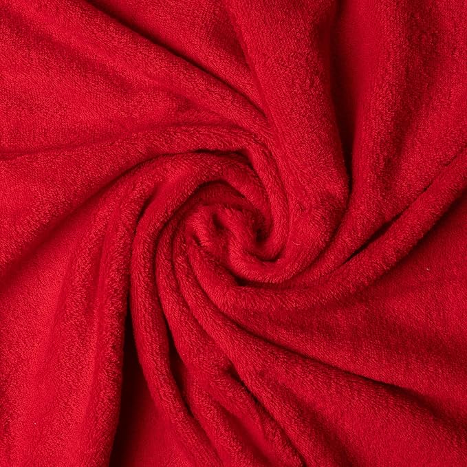 Melissa Linen, 2 Piece Bath Towel Set, 100% Turkish Cotton Bath Towels for Bathroom, Absorbent, Quick Dry, Durable and Soft Shower Towel, 28 in x 55 in, Spa and Hotel Quality, Red