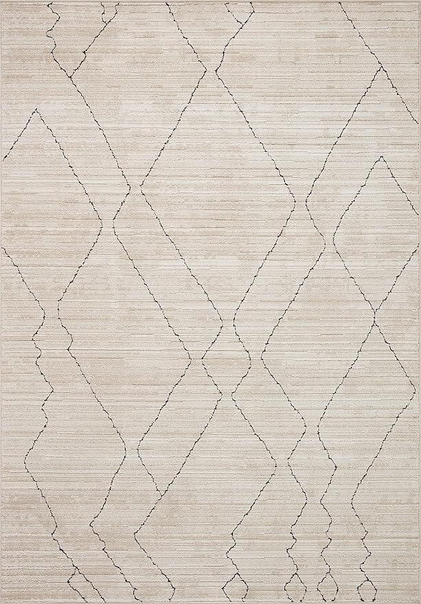 Loloi Darby Collection DAR-03 Sand/Charcoal 7'-10" x 10' Area Rug