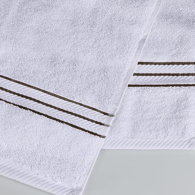 Superior Turkish Cotton Ultra-Plush 2-Piece Bath Towel Set, Towels for Shower, Bathroom, Home Essentials, Spa, Guest/Master Bath, Airbnb, Apartment, Adults and Kids, Soft Quick Drying, Latte