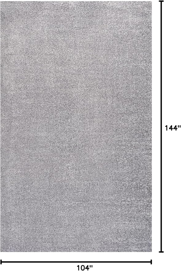 JONATHAN Y Haze Solid Low-Pile Gray Indoor Area Rug 9x12, Coastal,Bohemian,Minimalist,Classic, Easy-Cleaning for Living Room,Bedroom,Kitchen,Pet Friendly,Non-Shedding (SEU100A-9)