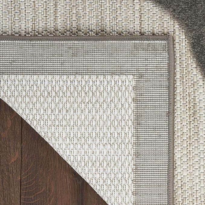 Nourison Home Aloha Beige 3'6" x 5'6" Area Rug - Easy Clean, Non Shedding, Bed Room, Living Room, Dining Room, Kitchen (4' x 6')