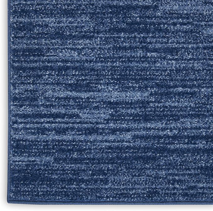 Nourison Home Nourison Essentials Navy Blue 2' x 4' Area Rug - Easy Clean, Non Shedding, Bed Room, Living Room, Dining Room, Kitchen (2' x 4')