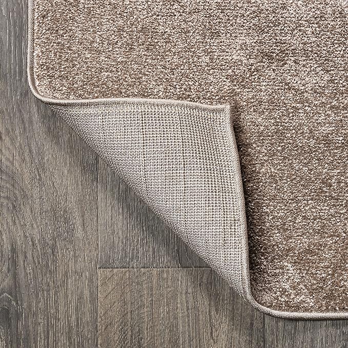 JONATHAN Y Haze Solid Low-Pile Brown 6' Square Indoor Area Rug, Coastal,Bohemian,Minimalist,Classic, Easy-Cleaning for Living Room,Bedroom,Kitchen,Pet Friendly,Non-Shedding (SEU100J-6SQ)
