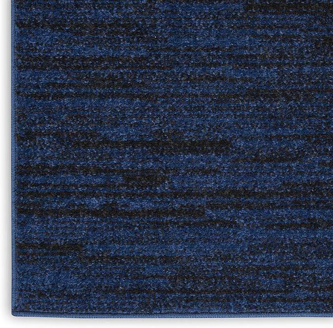 Nourison Home Nourison Essentials Midnight Blue 7' x 10' Area Rug - Easy Clean, Non Shedding, Bed Room, Living Room, Dining Room, Kitchen (7' x 10')