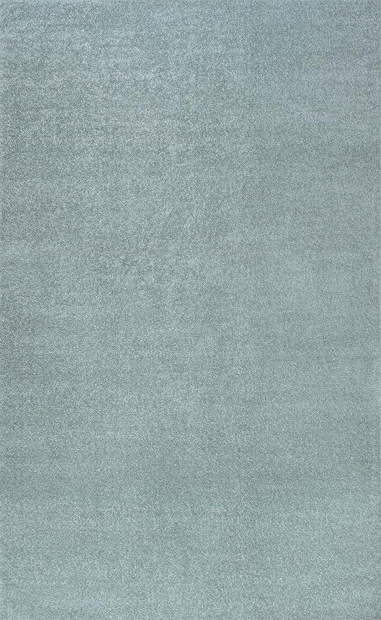 JONATHAN Y Haze Solid Low-Pile Aqua Blue Indoor Area Rug 9x12, Coastal,Bohemian,Minimalist,Classic, Easy-Cleaning for Living Room,Bedroom,Kitchen,Pet Friendly,Non-Shedding (SEU100S-9)