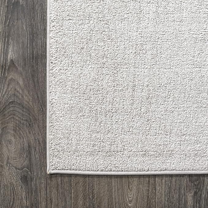 JONATHAN Y Haze Solid Low-Pile Ivory Indoor Area Rug 9x12, Coastal,Bohemian,Minimalist,Classic, Easy-Cleaning for Living Room,Bedroom,Kitchen,Pet Friendly,Non-Shedding (SEU100D-9)