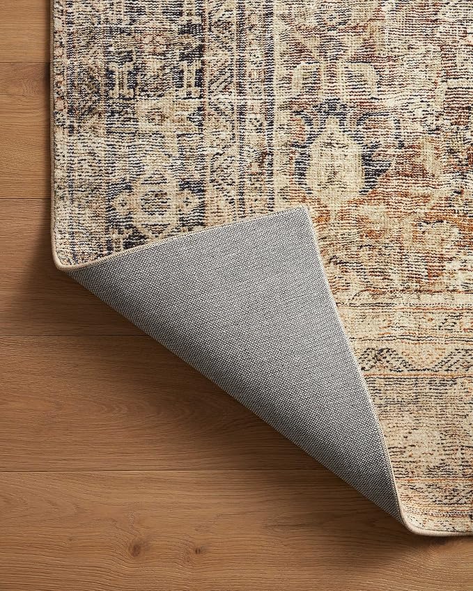 Loloi Amber Lewis Morgan Collection MOG-01 Sunset/Ink 7'-3" x 9'-3" 38" Thick Area Rug feat. CloudPile, Neutral, Room Décor, Vintage Inspired, Livingroom, Bedroom, Dining Area