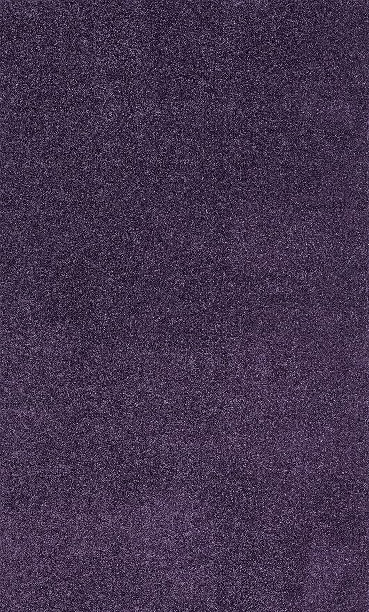 JONATHAN Y Haze Solid Low-Pile Purple Indoor Area Rug 6x9, Coastal,Bohemian,Minimalist,Classic, Easy-Cleaning for Living Room,Bedroom,Kitchen,Pet Friendly,Non-Shedding (SEU100N-6)