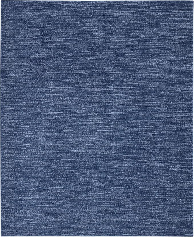 Nourison Home Nourison Essentials Navy Blue 8' x 11' Area Rug - Easy Clean, Non Shedding, Bed Room, Living Room, Dining Room, Kitchen (8' x 11')