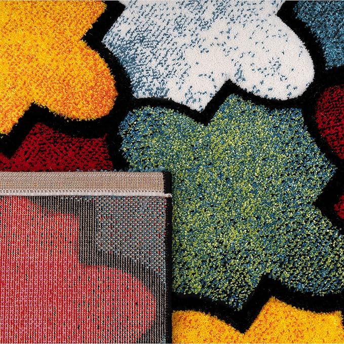 Paco Home Colorful Area Rug with Morrocan Pattern in Multicolor, Size: 2' x 3'7"
