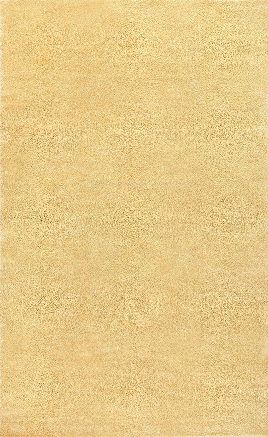 JONATHAN Y Haze Solid Low-Pile Mustard Indoor Area Rug 9x12, Coastal,Bohemian,Minimalist,Classic, Easy-Cleaning for Living Room,Bedroom,Kitchen,Pet Friendly,Non-Shedding (SEU100B-9)