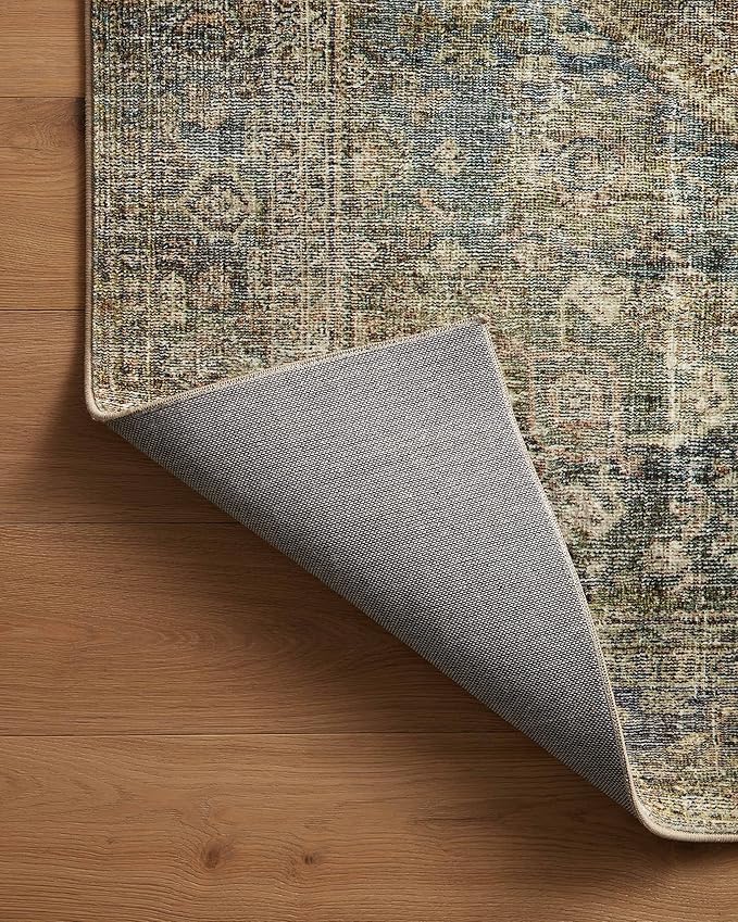Loloi Amber Lewis Morgan Collection MOG-05 Spice/Lagoon 2'-3" x 11'-6" 38" Thick Runner Rug feat. CloudPile, Neutral, Room Décor, Vintage Inspired, Livingroom, Bedroom, Dining Area