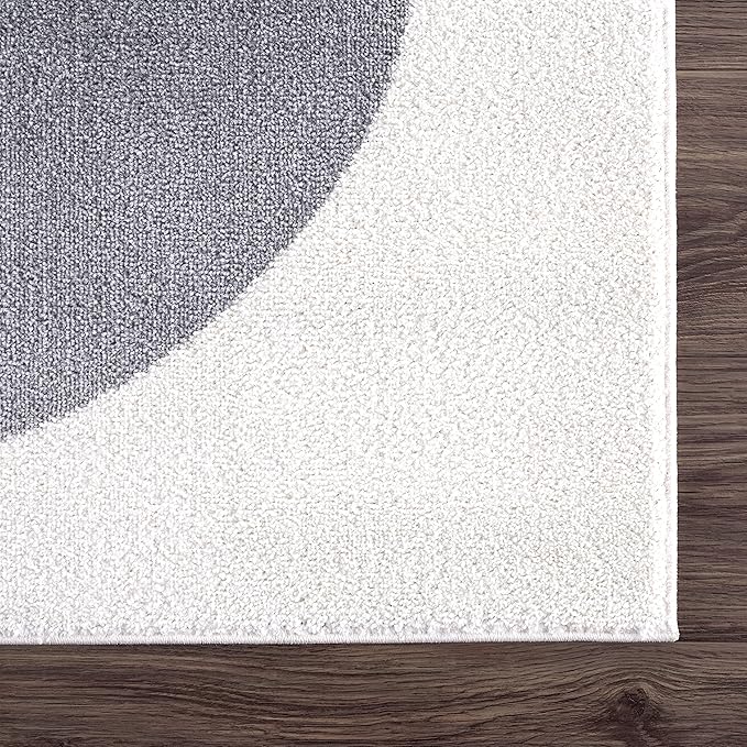 Abani Deco Collection Area Rug - Cream Minimalist Geometric Design - 8'11" x 12'(9'x12') - Easy to Clean - Durable for Kids and Pets - Non-Shedding - Medium Pile - for Living Room, Bedroom & Office