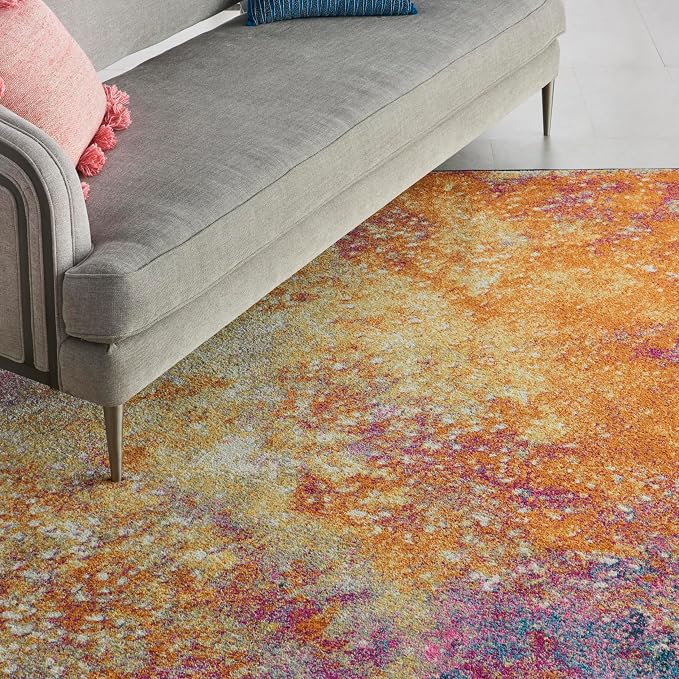 Nourison Home Passion 7' x 10' Multicolor Fabric Modern Area Rug (7' x 10')