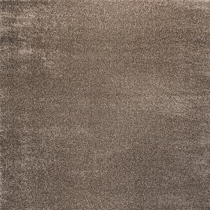 JONATHAN Y Haze Solid Low-Pile Brown 5x5 Square Indoor Area Rug, Coastal,Bohemian,Minimalist,Classic, Easy-Cleaning for Living Room,Bedroom,Kitchen,Pet Friendly,Non-Shedding (SEU100J-5SQ)