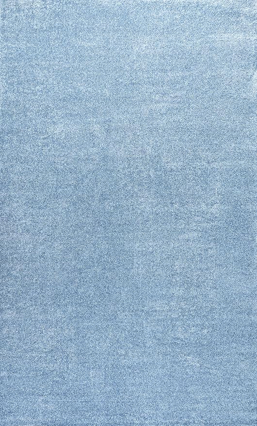 JONATHAN Y Haze Solid Low-Pile Classic Blue Indoor Area Rug 9x12, Coastal,Bohemian,Minimalist,Classic, Easy-Cleaning for Living Room,Bedroom,Kitchen,Pet Friendly,Non-Shedding (SEU100F-9)