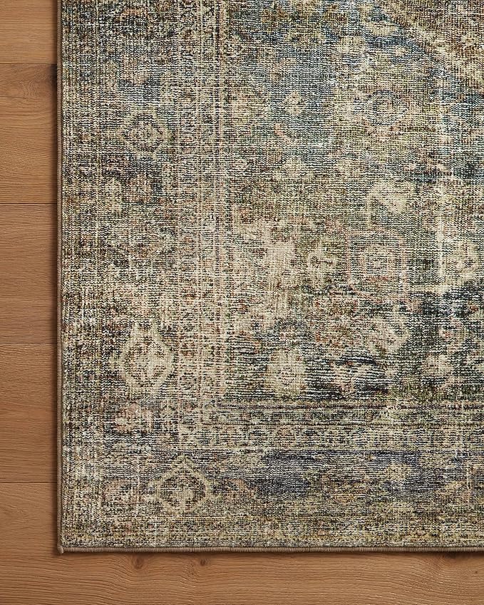 Loloi Amber Lewis Morgan Collection MOG-05 Spice/Lagoon 2'-3" x 11'-6" 38" Thick Runner Rug feat. CloudPile, Neutral, Room Décor, Vintage Inspired, Livingroom, Bedroom, Dining Area