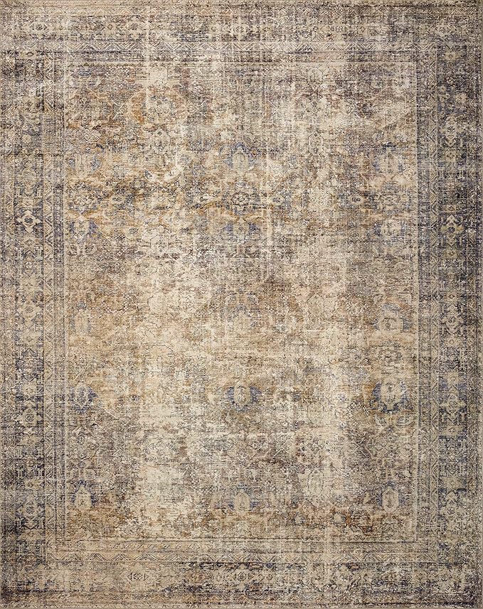 Loloi Amber Lewis Morgan Collection MOG-01 Sunset/Ink 2'-3" x 11'-6" 38" Thick Runner Rug feat. CloudPile, Neutral, Room Décor, Vintage Inspired, Livingroom, Bedroom, Dining Area
