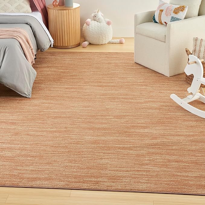 Nourison Home Nourison Essentials Rust 12' x 15' Area Rug - Easy Clean, Non Shedding, Bed Room, Living Room, Dining Room, Kitchen (12' x 15')