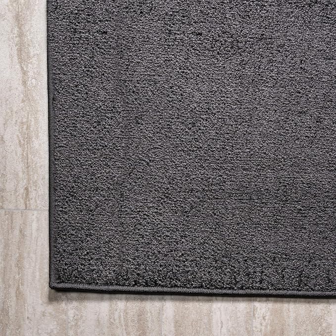 JONATHAN Y Haze Solid Low-Pile Black Indoor Area Rug 12x15, Coastal,Bohemian,Minimalist,Classic, Easy-Cleaning for Living Room,Bedroom,Kitchen,Pet Friendly,Non-Shedding (SEU100I-15)