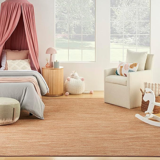 Nourison Home Nourison Essentials Rust 12' x 15' Area Rug - Easy Clean, Non Shedding, Bed Room, Living Room, Dining Room, Kitchen (12' x 15')