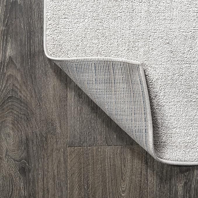 JONATHAN Y Haze Solid Low-Pile Ivory Indoor Area Rug 8x10, Coastal,Bohemian,Minimalist,Classic, Easy-Cleaning for Living Room,Bedroom,Kitchen,Pet Friendly,Non-Shedding (SEU100D-8)