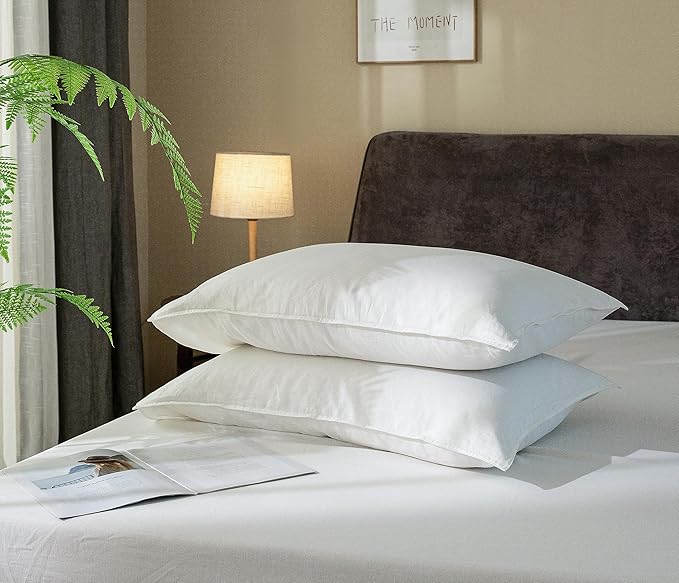 EVERLY Linen Sheets Set King Size,100% French Stonewash Pure Linen Sheets Set,4Pieces (1Flat Sheet,1Fitted Sheet,2Pillowcase) Suitable for Hot Sleepers,Deep Pocket Natural Bedding Set-White-King