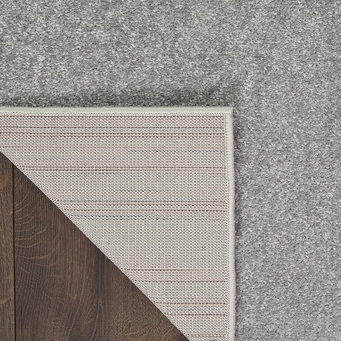 Nourison Home Nourison Essentials Silver Grey 3' x 5' Area Rug - Easy Clean, Non Shedding, Bed Room, Living Room, Dining Room, Kitchen (3' x 5')