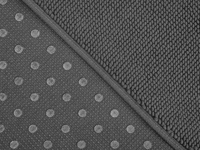 Cotton Paradise 100% Cotton Turkish Bathmat Rug, Soft Absorbent Quick Dry Non Slip, 20x34 Bathmat Rug, Dark Gray