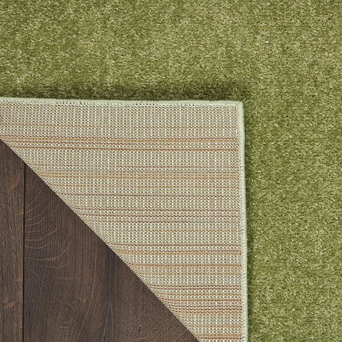Nourison Home Nourison Essentials Green 8' x 10' Area Rug - Easy Clean, Non Shedding, Bed Room, Living Room, Dining Room, Kitchen (8' x 10')