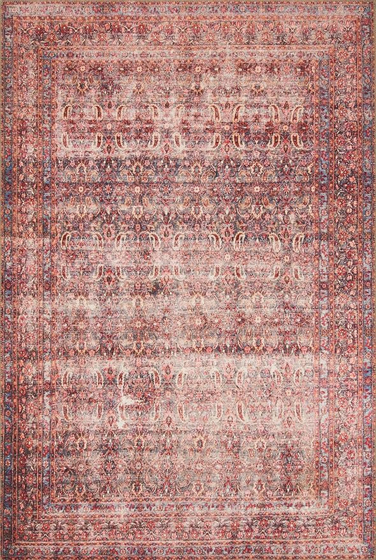 Loloi Loren Collection LQ-05 Eggplant/Crimson 5'-0" x 7'-6" Area Rug