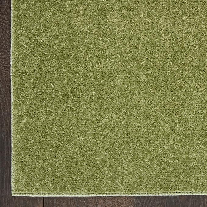 Nourison Home Nourison Essentials Green 8' x 10' Area Rug - Easy Clean, Non Shedding, Bed Room, Living Room, Dining Room, Kitchen (8' x 10')