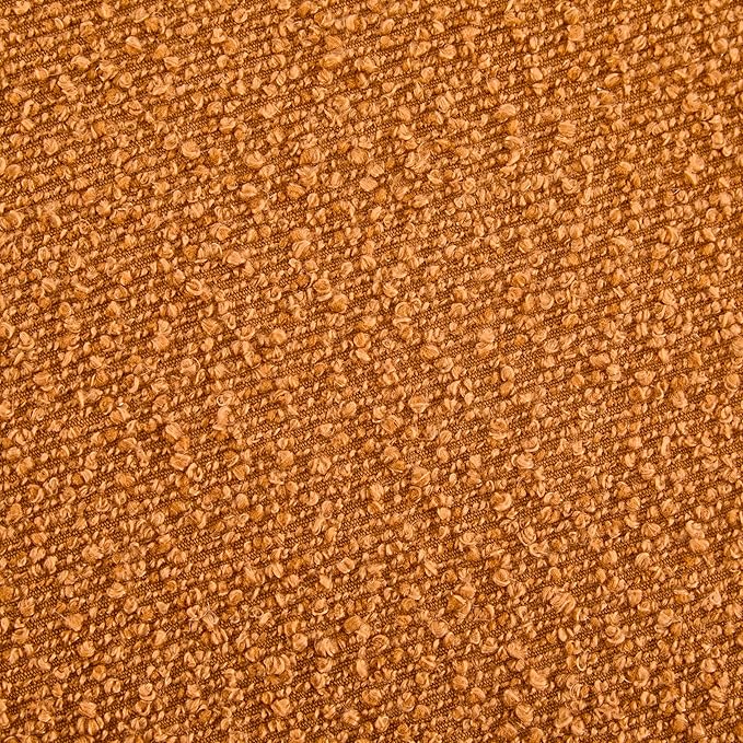 Christopher Knight Home Tatia Modern Bouce Upholstered Ottoman Coffee Table, Multi-Functional Sofa Footrest with Wooden Frame, Extra Seating for Living Room, Bedroom, Entryway, Brown+Pumpkin Orange