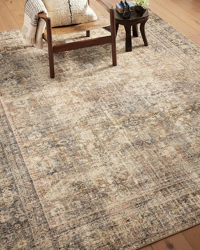 Loloi Amber Lewis Morgan Collection MOG-01 Sunset/Ink 2'-3" x 11'-6" 38" Thick Runner Rug feat. CloudPile, Neutral, Room Décor, Vintage Inspired, Livingroom, Bedroom, Dining Area