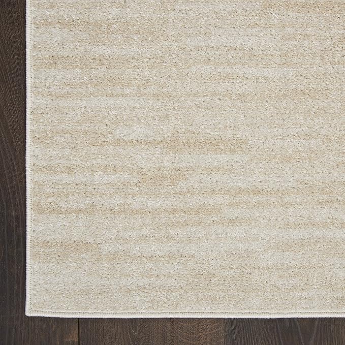 Nourison Home Nourison Essentials Ivory Beige 2' x 6' Area Rug - Easy Clean, Non Shedding, Bed Room, Living Room, Dining Room, Kitchen (6' Runner)