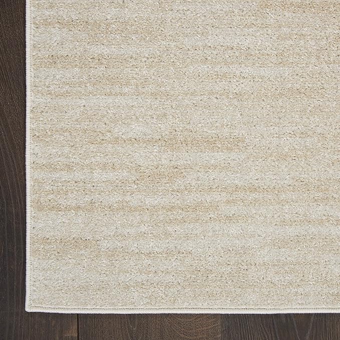Nourison Home Nourison Essentials Ivory Beige 2'2" x 20' Area Rug - Easy Clean, Non Shedding, Bed Room, Living Room, Dining Room, Kitchen (20' Runner)