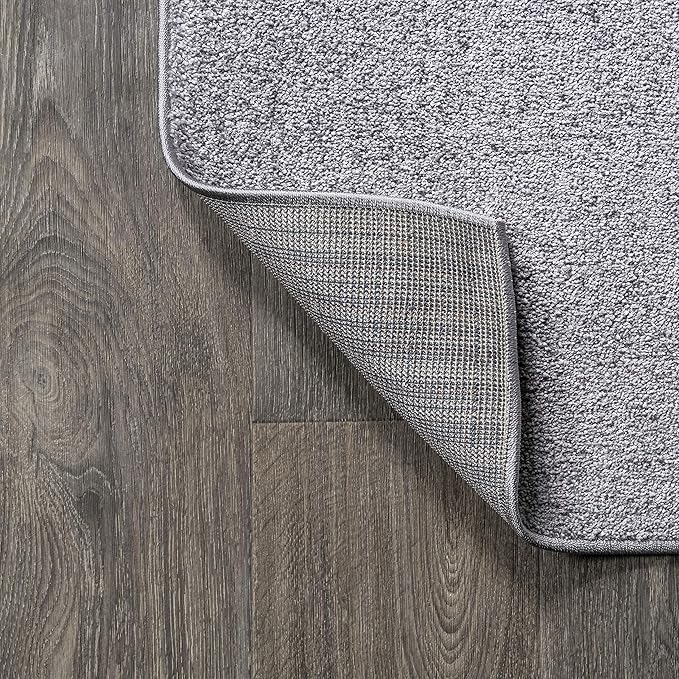 JONATHAN Y Haze Solid Low-Pile Gray Indoor Area Rug 12x15, Coastal,Bohemian,Minimalist,Classic, Easy-Cleaning for Living Room,Bedroom,Kitchen,Pet Friendly,Non-Shedding (SEU100A-15)