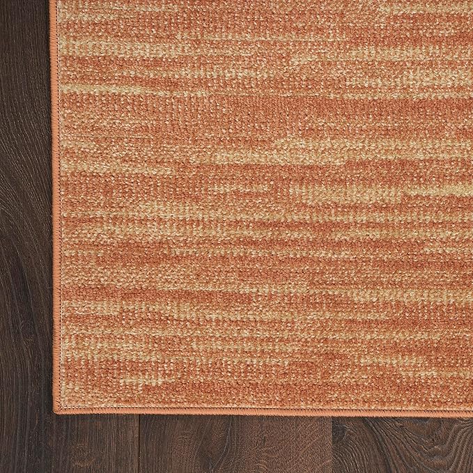 Nourison Home Nourison Essentials Rust 7' x Square Area Rug - Easy Clean, Non Shedding, Bed Room, Living Room, Dining Room, Kitchen (7' x Square)