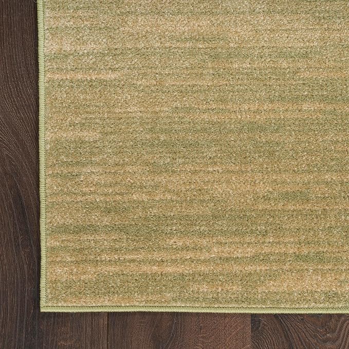 Nourison Home Nourison Essentials Green Gold 8' x 10' Area Rug - Easy Clean, Non Shedding, Bed Room, Living Room, Dining Room, Kitchen (8' x 10')